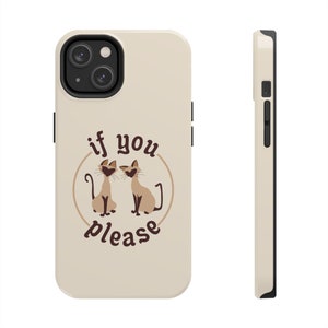 Lady and the Tramp All Model iPhone Cases, If You Please Mobile Case, Si and Am Disney Villains Merch, The Siamese Cat Twins Gift Idea