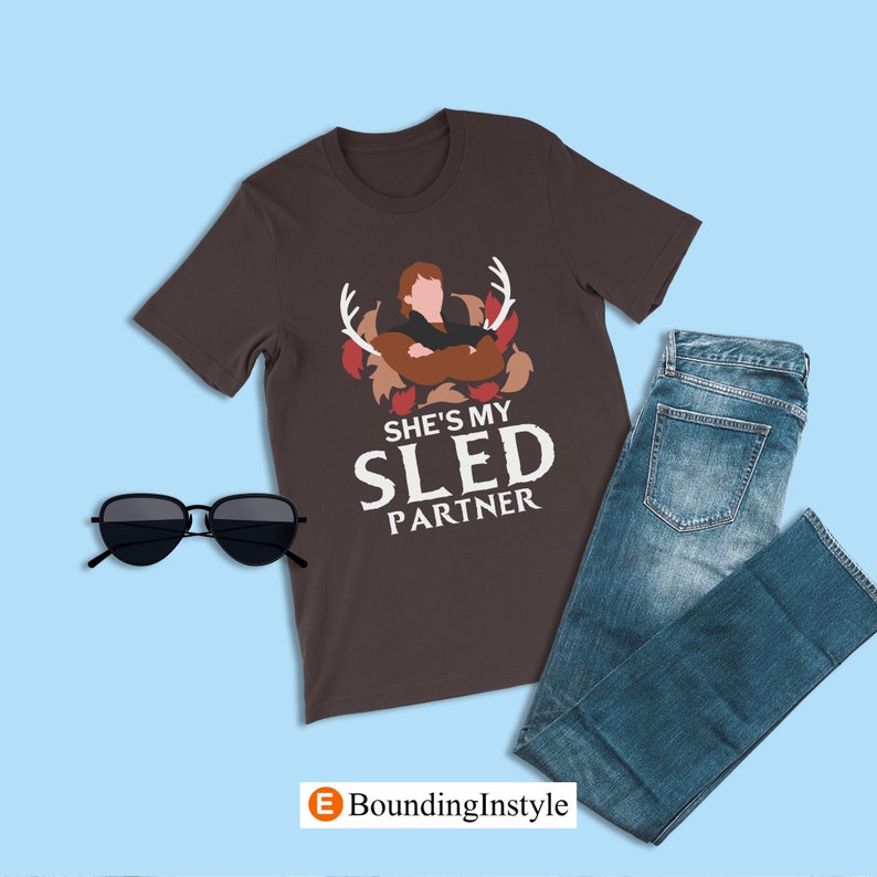 Frozen Couples Disney Shirt, She's My Sled Partner, Kristoff Shirts, Anniversary Tee, Disneyland Valentine Honeymoon, Kristoff Matching Anna