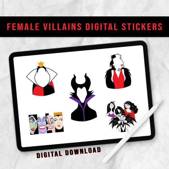 Animation Female Villains Digital Sticker Pack Cartoon PNG - Etsy Animation Female Villains Digital Sticker Pack Cartoon PNG - Etsy