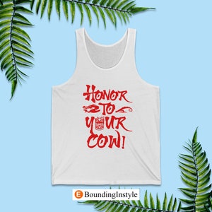 Mulan Running Tank Tops, Honor to Your Cow, Mushu Tank Tops, Disneyland Marathon Weekend Outfits, runDisney Costume, Disney World Tank Top