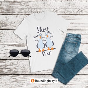 Finding Nemo Shirt, She's Mine Mine Mine, Seagulls Shirt, Disney Couple Shirts, Mens Disney Shirt, Disney World Shirts, Disneyland Shirt