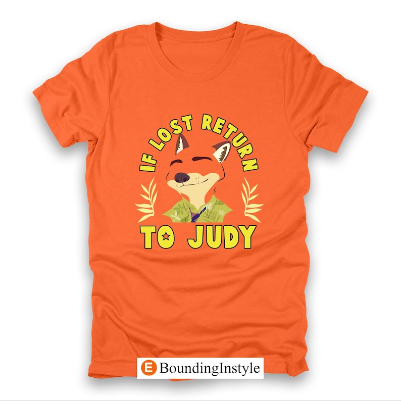 Zootopia 2 Matching Shirt, Nick Wilde T-Shirt, Judy Hopps Tee, If Lost Return to Judy, I am Judy, Animal Kingdom Outfit, Disney Couple Shirt