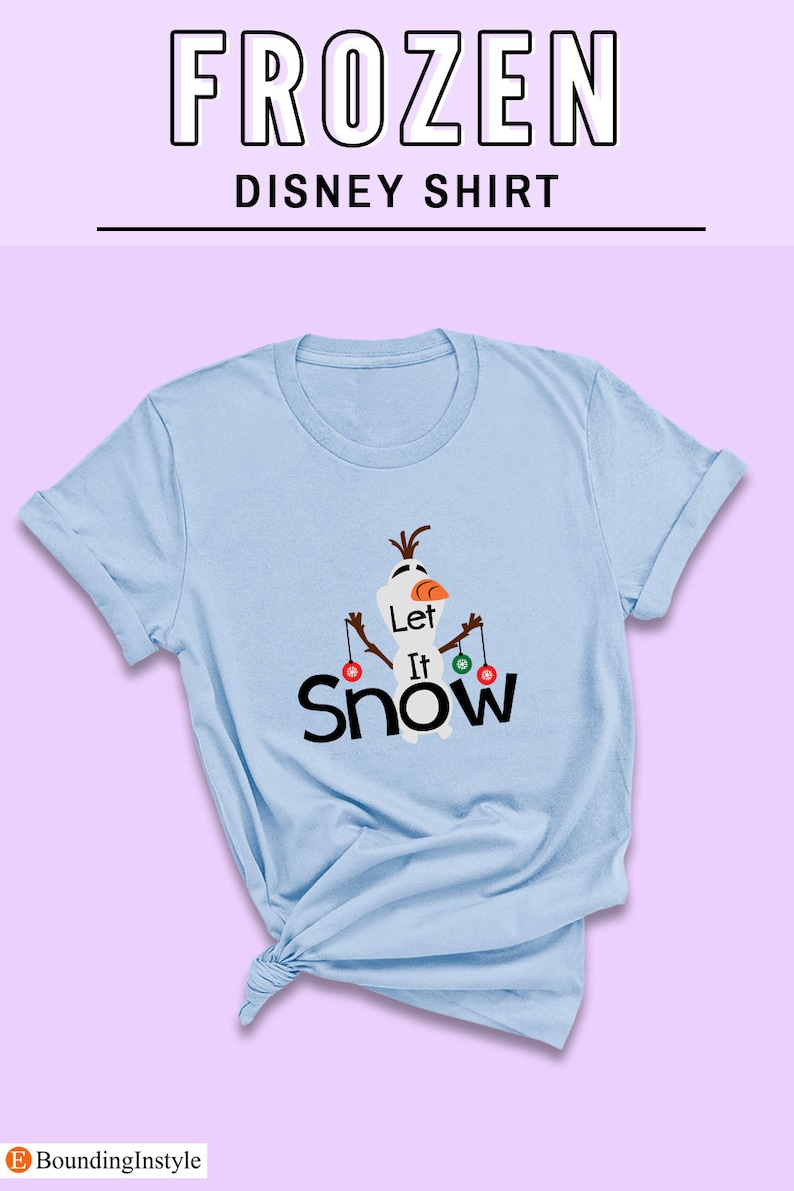 Frozen Shirt, Let It Snow Shirt, Olaf Shirt, Snowman Shirt, Disney Christmas, Disney Family Shirts, Disney World Shirts, Christmas Shirts