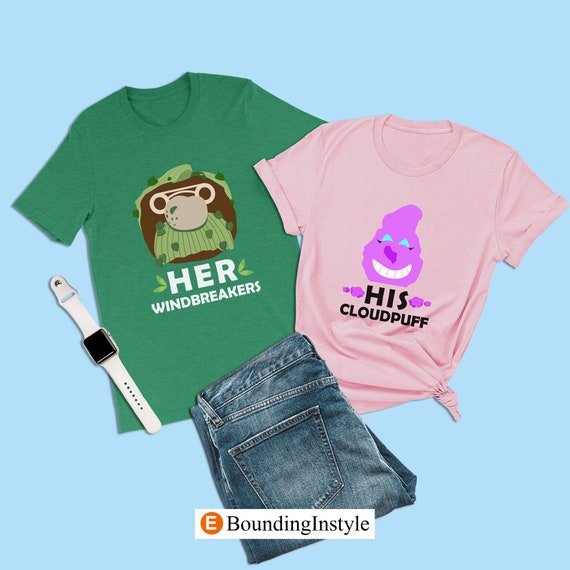 Camiseta de pareja elemental, camiseta de cortavientos para ella