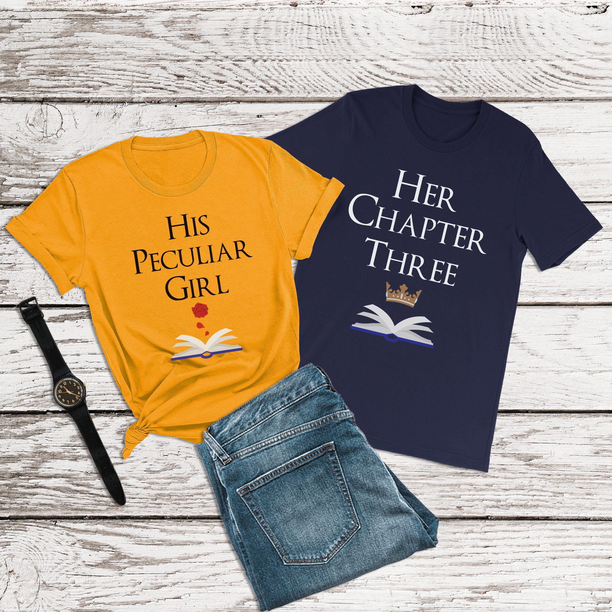 Beauty and the Beast Shirt His Peculiar Girl Shirt Belle - Etsy