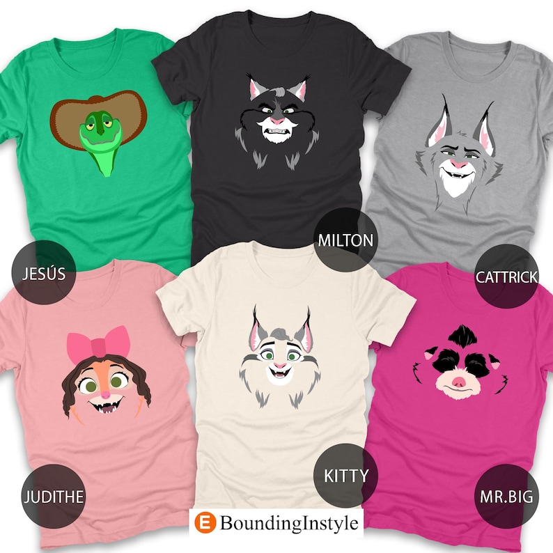 Zootopia Merch Disney Zootopia 2 All Characters Big Face Shirt, Nick Wilde, Judy Hopps ...