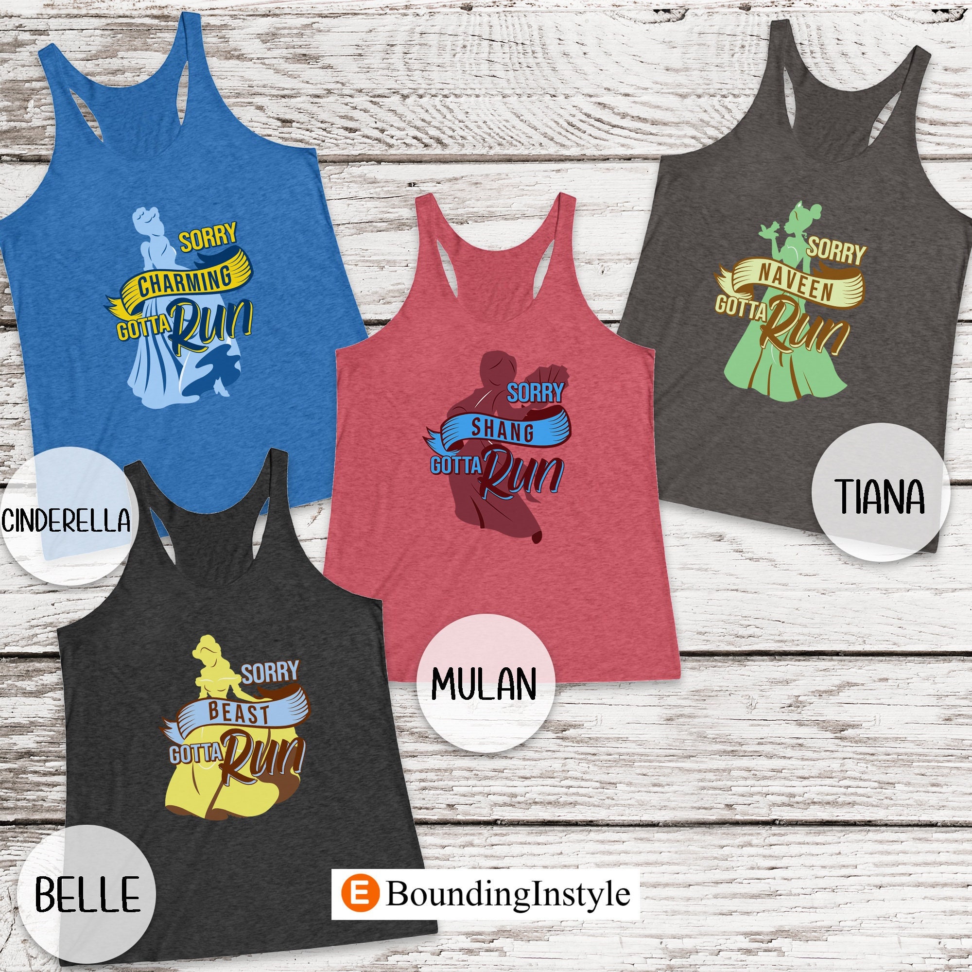 Disney princess tank tops Clearance