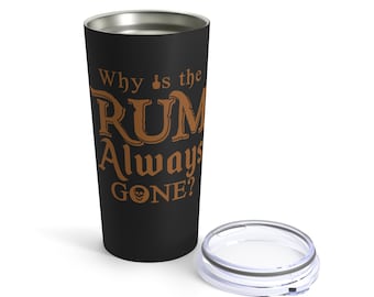 Jack Sparrow Tumbler 20 Unzen, Piraten der Karibik Edelstahl Flasche, Warum ist der Rum Immer Glas, Epcot Essen und Wein, Drunk Geschenk gegangen