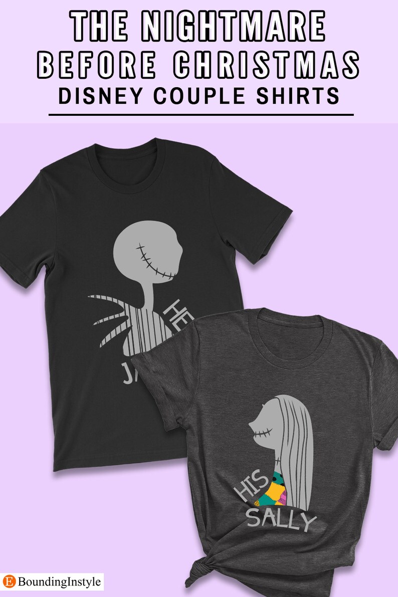 Nightmare Before Christmas Shirt, Her Jack Shirt, Jack Skeleton, Jack and Sally, Family Disney Shirt, Couples Disney Shirts, Halloween Shirt