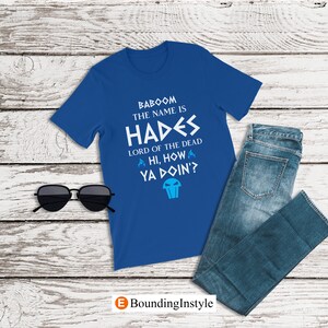 Hercules Shirt, Baboom The Name is Hades, Disney Villain Shirt, Hades Costume, Mens Disney Shirt, Disney Halloween Shirt, Disneyland Shirt