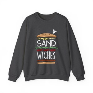 Sandwiches Sweatshirt, Princess Anna Unisex Pullover, Frozen Food Couple, Disneyland Sweater, Matching with Hans We Finish Each Other's Dark Heather