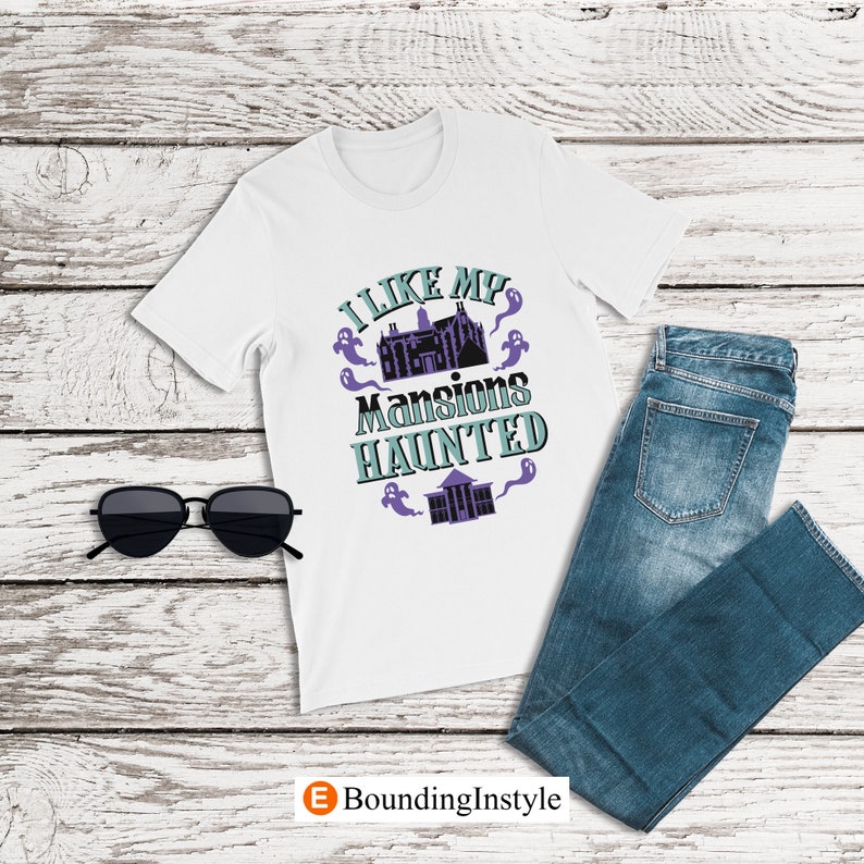 Disney Haunted Mansion Shirt, I Like My Mansions Haunted, Disney Halloween Shirt, Mens Disney Shirt, Disney World Ride Shirts, Ghost Costume
