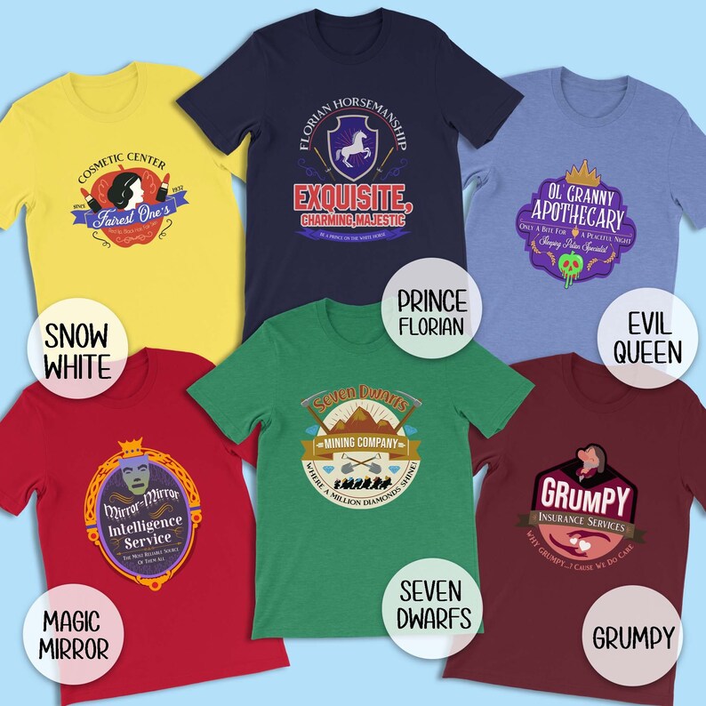 Snow White and the Seven Dwarfs Shirt, Disney World Family Shirts ...