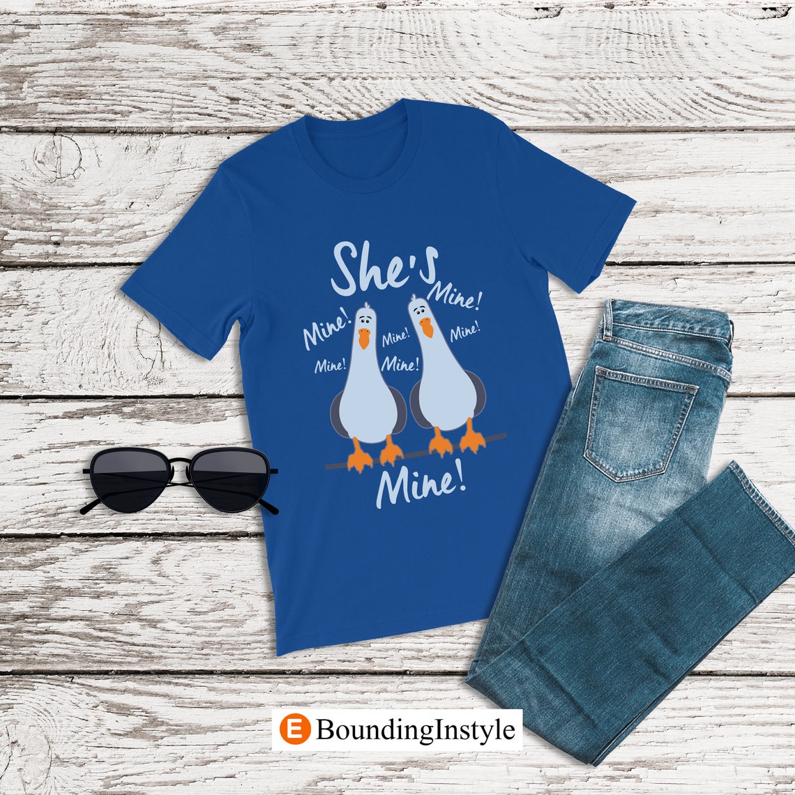 Finding Nemo Shirt She's Mine Mine Mine Seagulls Shirt - Etsy