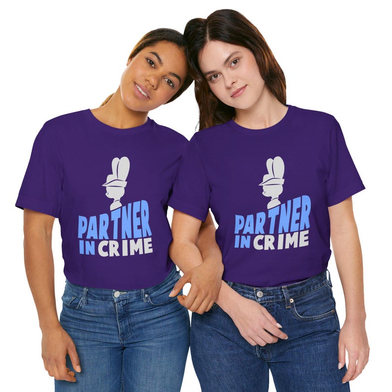 Zootopia 2 Shirts, Partner in Crime, Nick Wilde T-Shirt, Judy Hopps Shirt, Disney Couple Tee, Animal Kingdom, Disney Villain Matching Outfit