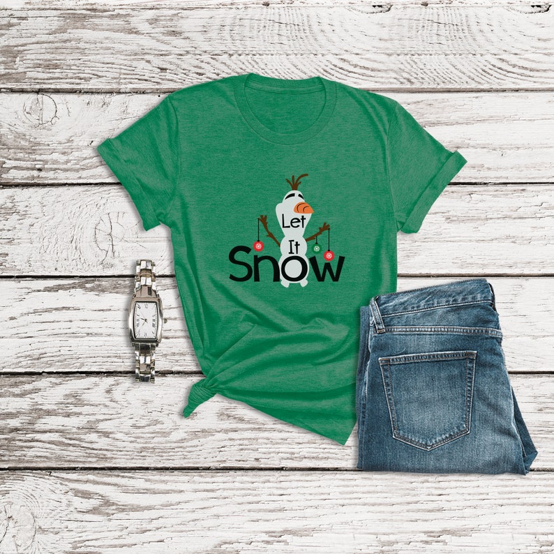 Frozen Shirt, Let It Snow Shirt, Olaf Shirt, Snowman Shirt, Disney Christmas, Disney Family Shirts, Disney World Shirts, Christmas Shirts