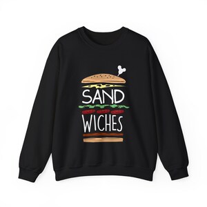 Sandwiches Sweatshirt, Princess Anna Unisex Pullover, Frozen Food Couple, Disneyland Sweater, Matching with Hans We Finish Each Other's Black