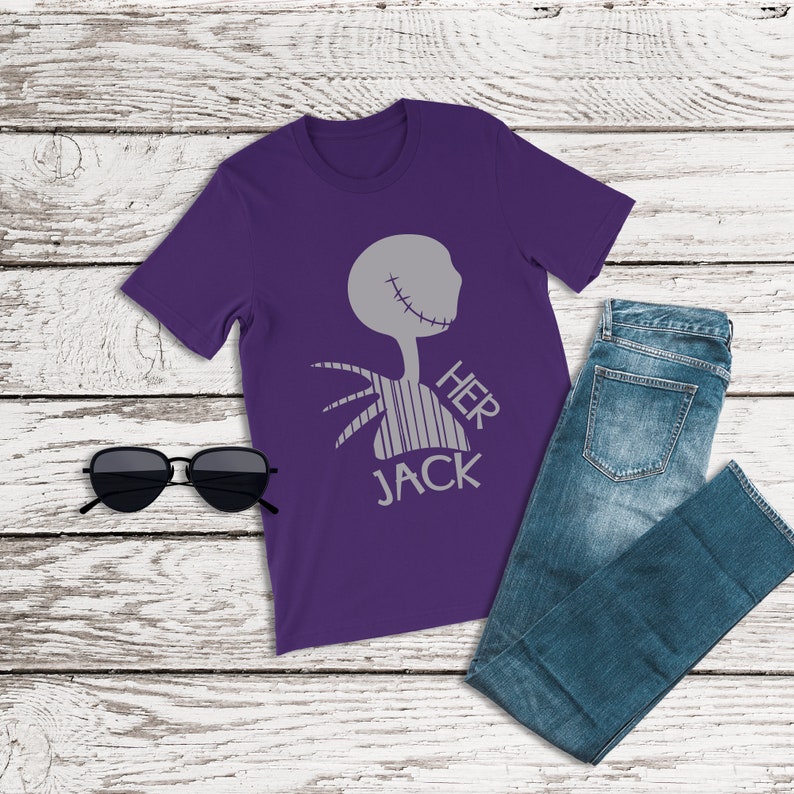 Nightmare Before Christmas Shirt, Her Jack Shirt, Jack Skeleton, Jack and Sally, Family Disney Shirt, Couples Disney Shirts, Halloween Shirt