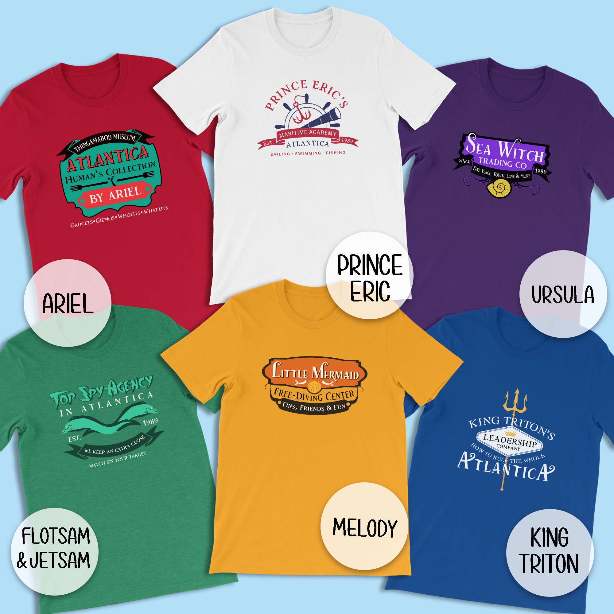 little mermaid family shirts