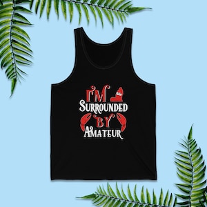 The Little Mermaid Running Tank Tops, I&#39;m Surrounded By Amateur, Sebastian Crab T-Shirt, runDisney Apparel, Disney Marathon Outfit, 5k, 10k