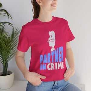 Zootopia 2 Shirts, Partner in Crime, Nick Wilde T-Shirt, Judy Hopps Shirt, Disney Couple Tee, Animal Kingdom, Disney Villain Matching Outfit