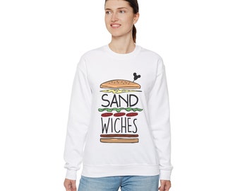 Sandwiches Sweatshirt, Princess Anna Unisex Pullover, Frozen Food Couple, Disneyland Sweater, Matching with Hans We Finish Each Other's
