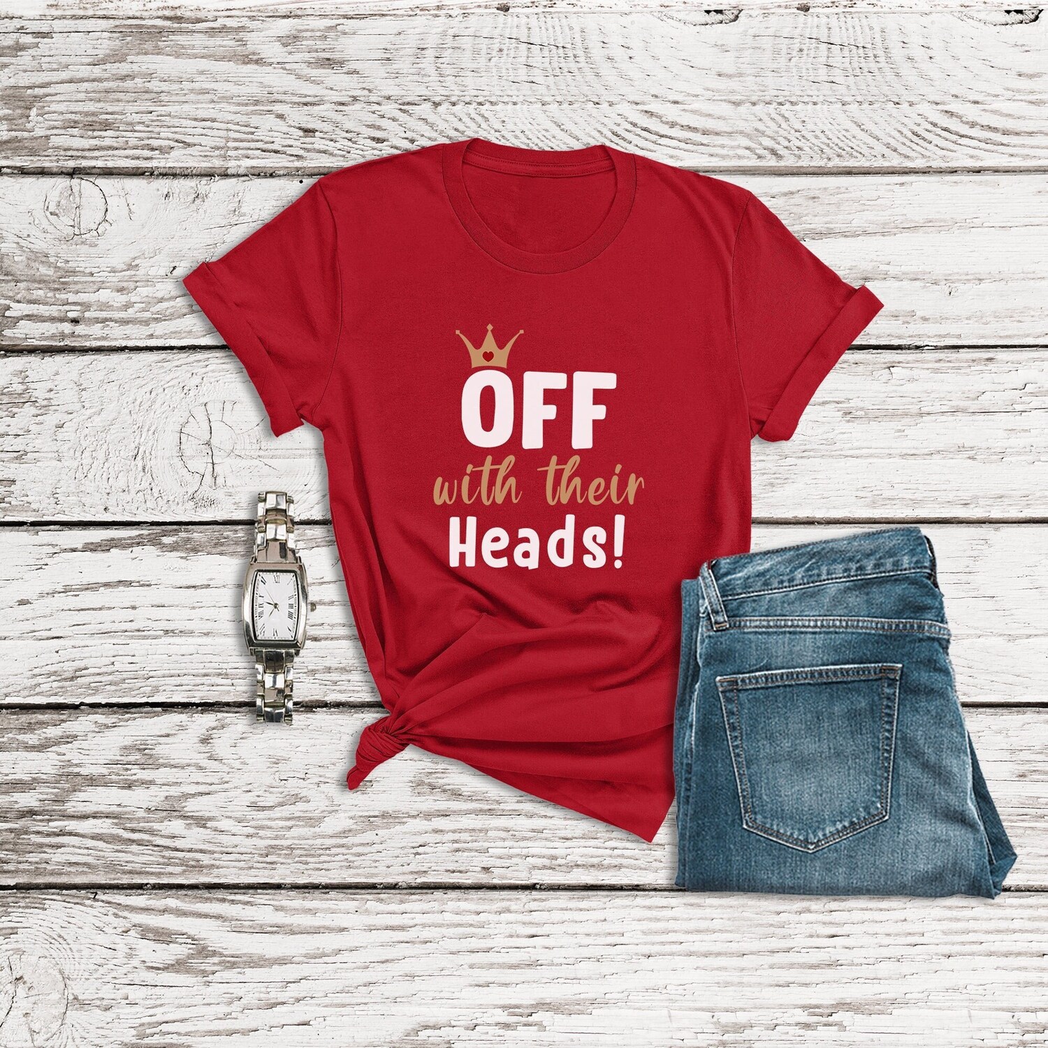 Alice in Wonderland Shirts, Off With Their Heads Shirt, Queen of Heart Shirt, Disneyland Shirts, Disney Villain Shirts, Womens Disney Shirts