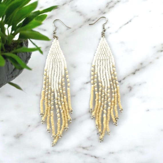 Cream Western Earrings Cream Western Earrings