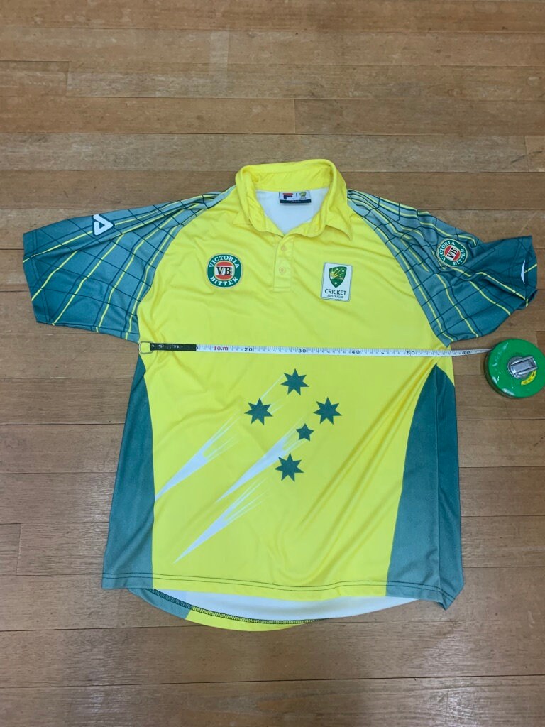 Mens Vintage Australia Cricket Jersey FILA Cricket Australian Etsy