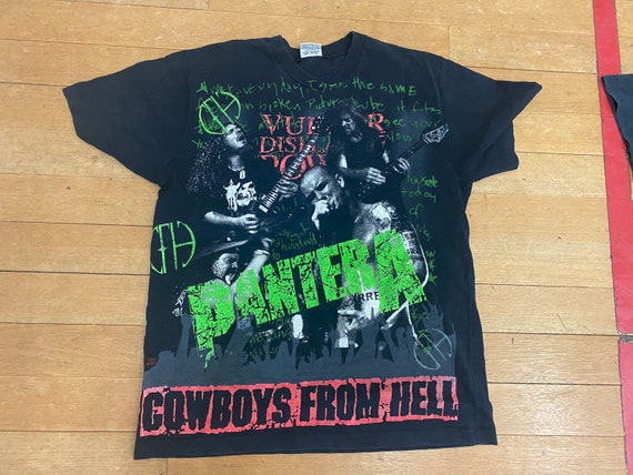 Vintage Pantera t shirt 90s Pantera cowboy from he