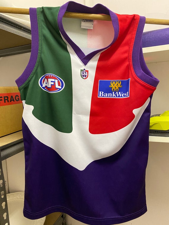 Fremantle Dockers Vintage Afl Adult Mens Jersey Guern Gem