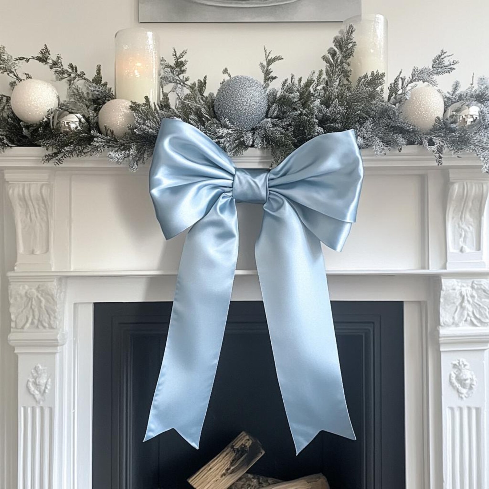 Big Baby Shower Bow Blue Bow Shower Decor Giant Bow for Baby Shower ...