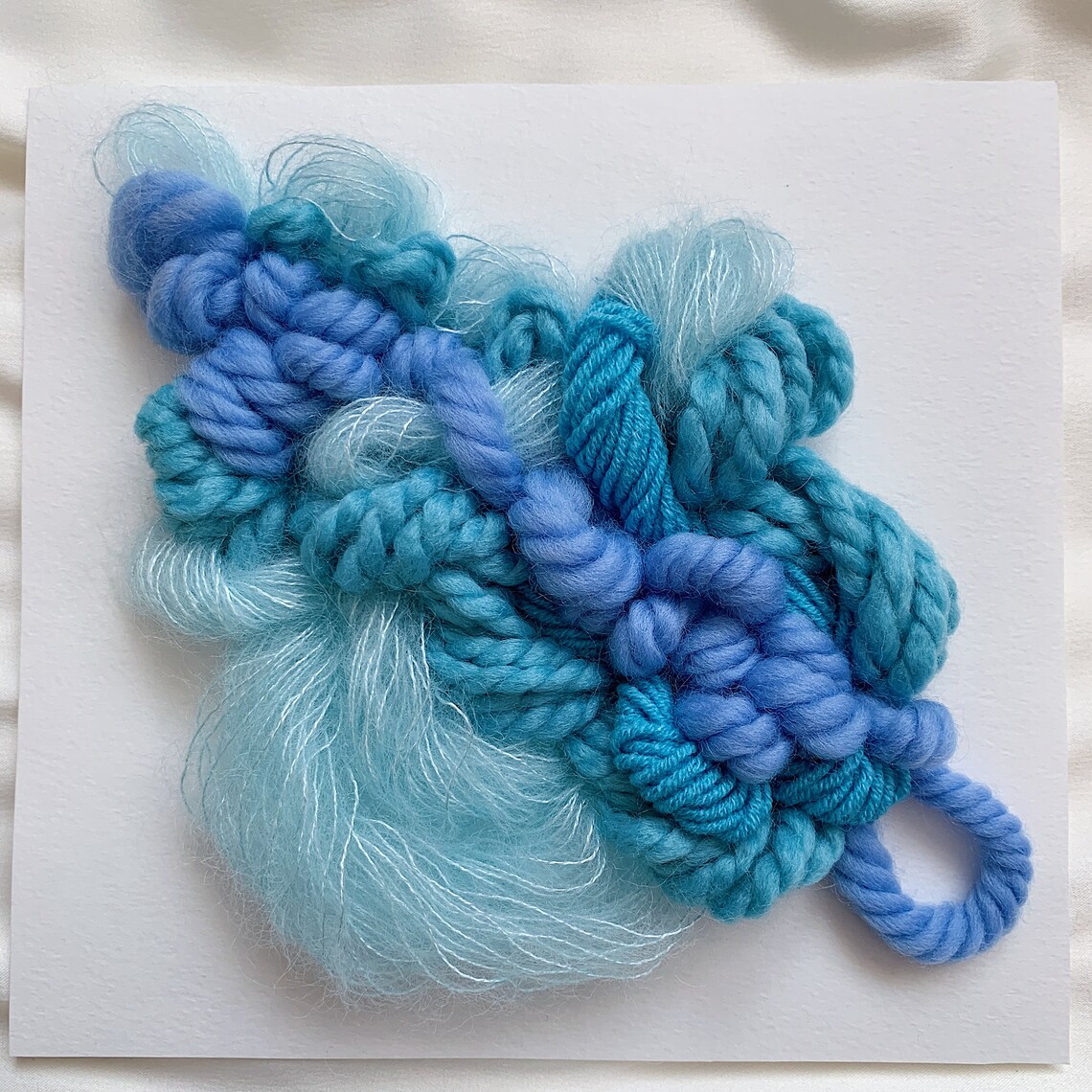 Abstract Yarn Embroidery 3d Embroidery Hand Embroidered Etsy