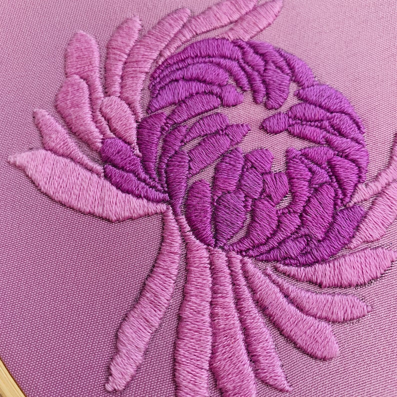 Botanical Embroidery Embroidered Home Decor Embroidered Etsy