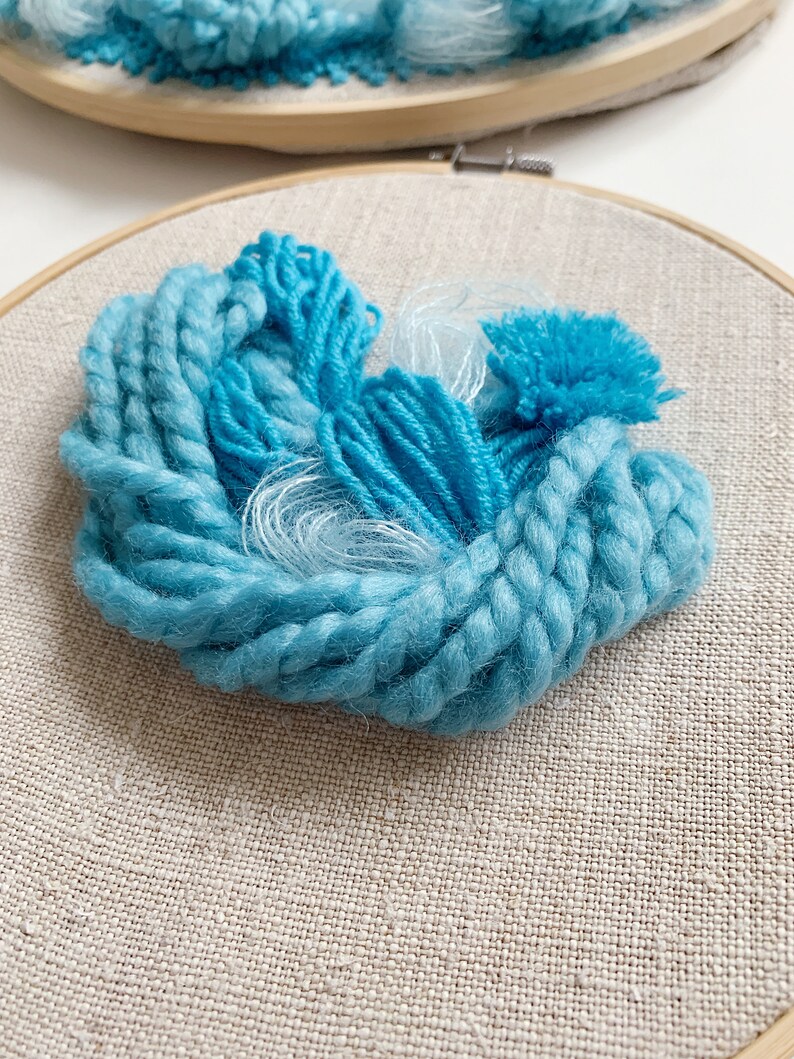 Abstract Yarn Embroidery 3d Embroidery Etsy