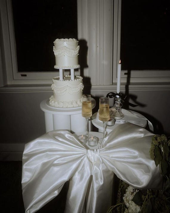 YUYWWAN Große Satinschleife 60x90cm - Dekorative Schleife Für Geschenke, Hochzeit & Partys