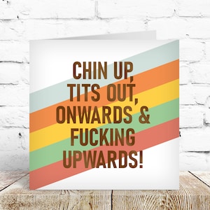 Funny motivational card for special friend girl bestie break up sorry thinking of you divorce Bild 1