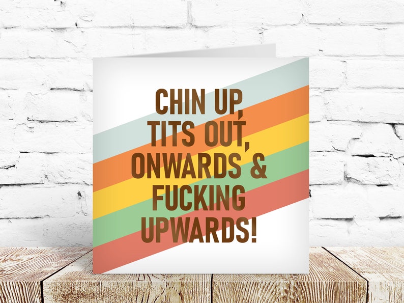 Funny motivational card for special friend girl bestie break up sorry thinking of you divorce Bild 1
