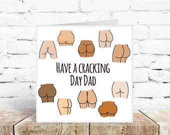 Very 'Cheeky' and funny Dad birthday / Father's day card from adult son daughter. Birthday special stepdad adult child cheeky banter him