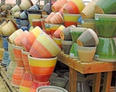 Ceramic stoneware pots containers gardens garden terracotta planters planter nursery plants flowers tubs glazes colours glaze clay orange