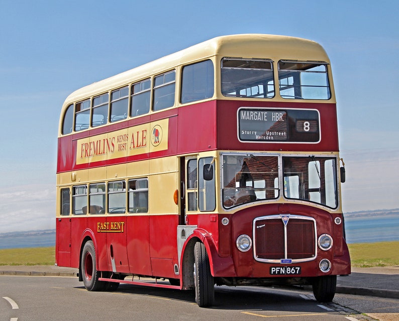Old vintage double decker AEC bus coach kent margate touring Etsy