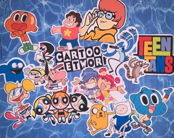 13 Cartoon Network Sticker Pack for luggage/notebooks/skateboards/water bottles/laptops