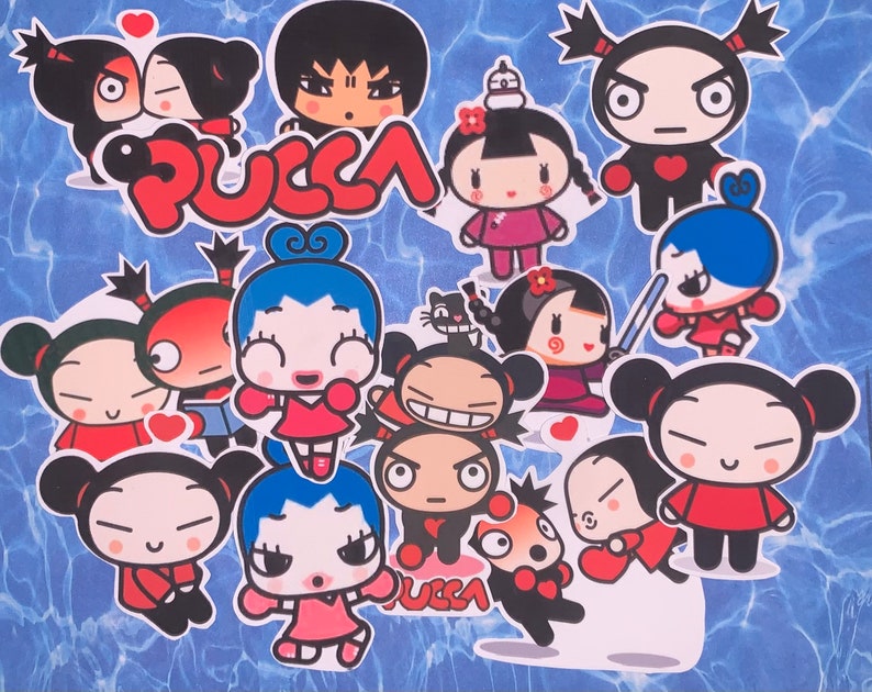 Pucca Stickers 14 pack image 1