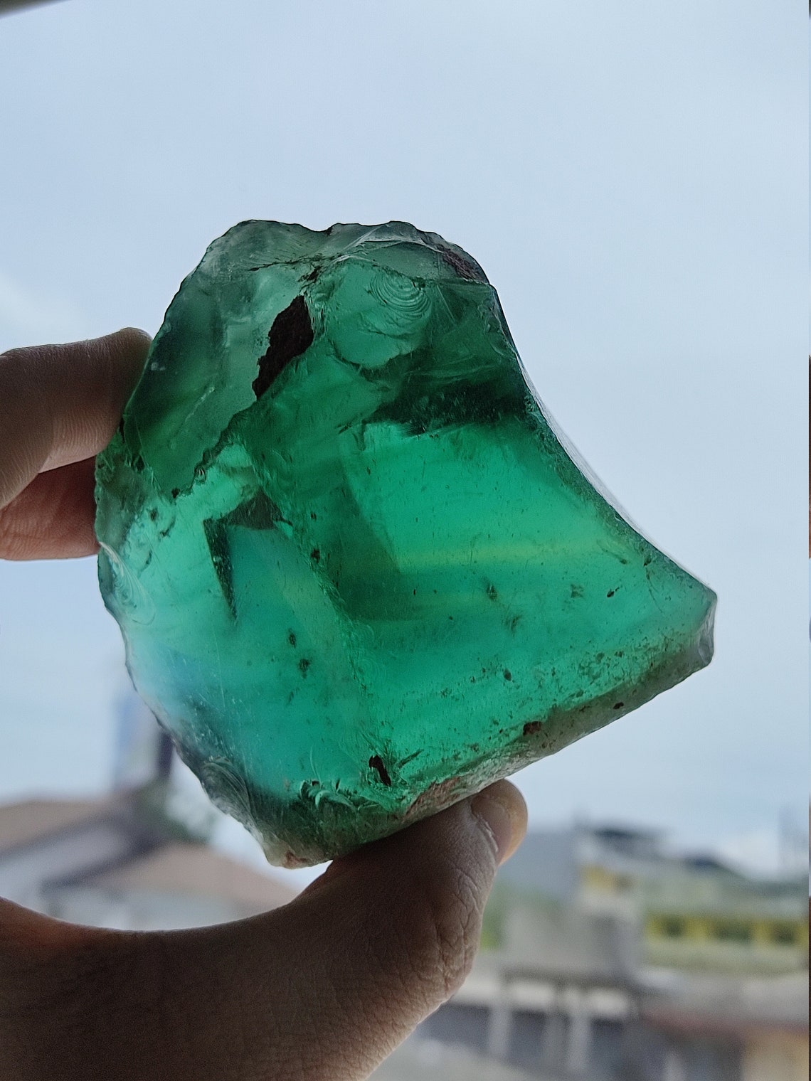 Green Obsidian Volcanic Glass Amazing Emerald Green | Etsy