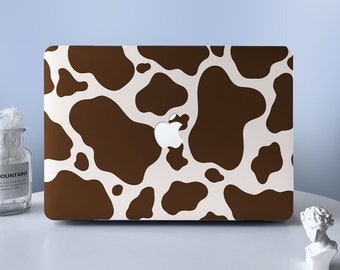 Funda rígida protectora para MacBook con estampado de vaca marrón, carcasa para portátil, para MacBook Air 11, 13, M2, Macbook Pro 13, 15, 16, 2020, 2022