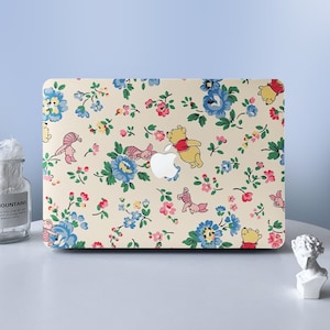 Winnie the Pooh Flower Cartoon Macbook Protective Hard Case Laptop Shell Case Cover For MacBook Air 11 13 Macbook Pro 13 15 16 2020 2022