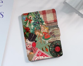 Christmas Collage Kindle Case Custom For Paperwhite 1/2/3/4, Kindle 2019/2022, Kindle Paperwhite Cover, Kindle Case With Auto Wake/Sleep