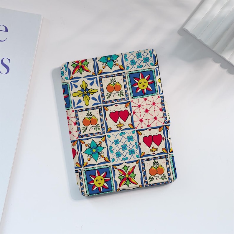 Cartoon Patterns Kindle Case Custom For Paperwhite 1/2/3/4, Kindle 2019/2022, Kindle Paperwhite Cover, Kindle Case With Auto Wake/Sleep image 1