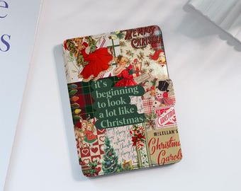 Christmas Collage Kindle Case Custom For Paperwhite 1/2/3/4, Kindle 2019/2022, Kindle Paperwhite Cover, Kindle Case With Auto Wake/Sleep