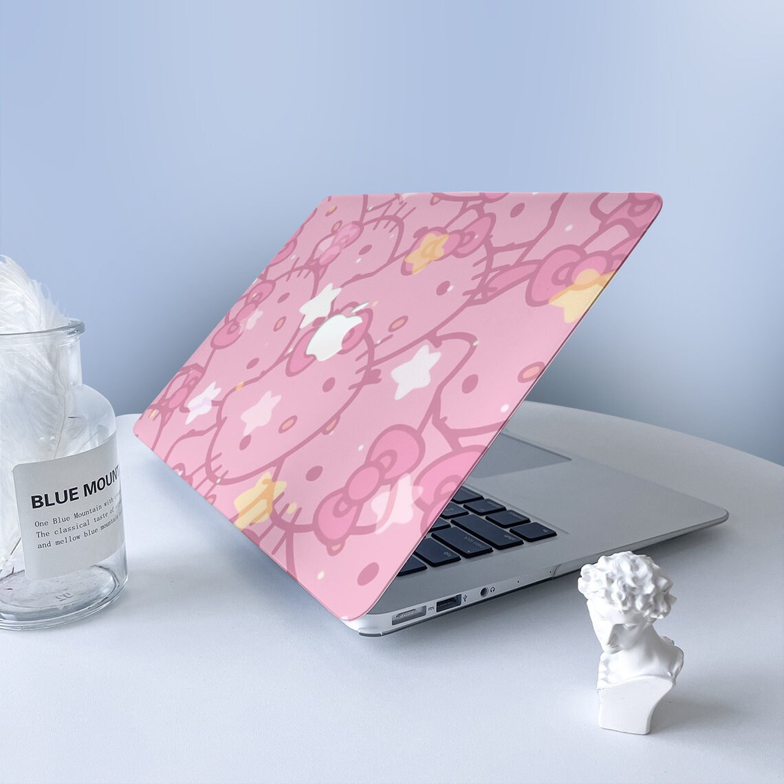 Pink Kitty Cartoon MacBook Case MacBook Air Pro Case Protective